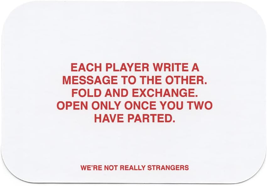 WERE NOT REALLY STRANGERS Card Game - Fun Family Party Games for Adults Teens  Kids Game Night, Interactive Adult Card Game and Icebreaker, Ages 12+, 2-6 Players