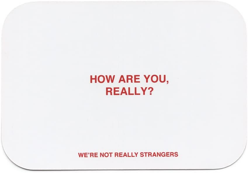 WERE NOT REALLY STRANGERS Card Game - Fun Family Party Games for Adults Teens  Kids Game Night, Interactive Adult Card Game and Icebreaker, Ages 12+, 2-6 Players