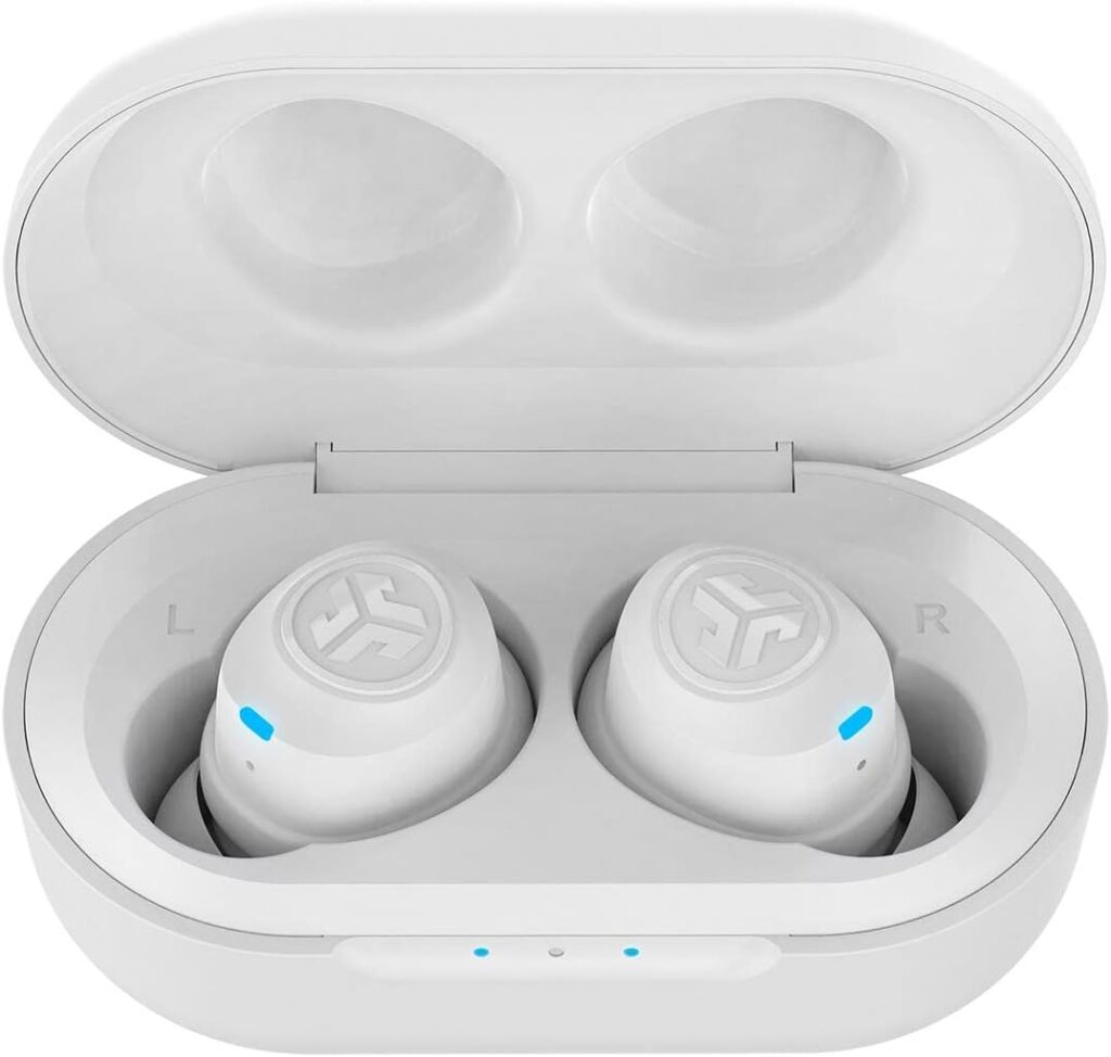 JLab JBuds Air True Wireless Signature Bluetooth Earbuds + Charging Case, Black, IP55 Sweat Resistance, Bluetooth 5.0 Connection, 3 EQ Sound Settings Signature, Balanced, Bass Boost